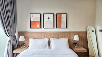 In-room safe, blackout curtains, soundproofing, iron/ironing board