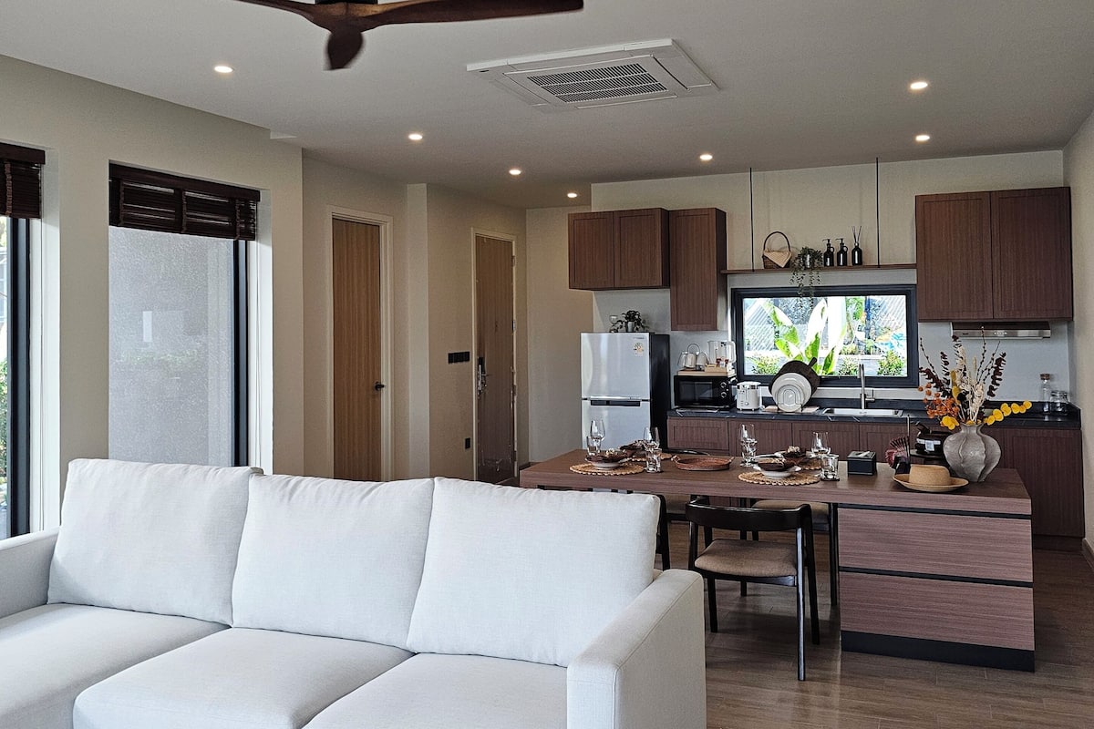 Family Villa, Garden View | In-room safe, blackout drapes, soundproofing, iron/ironing board