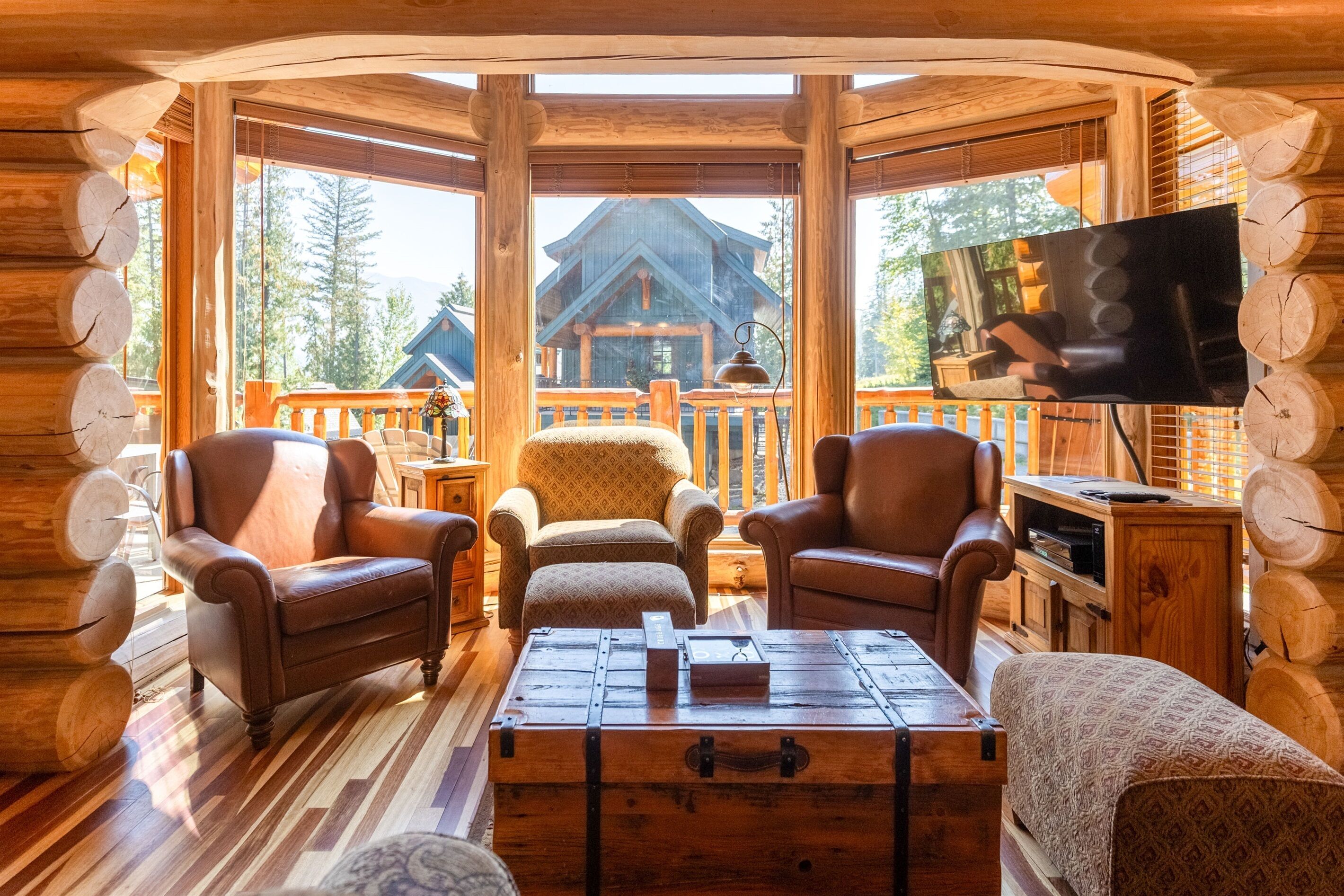 TV connectée, cheminée