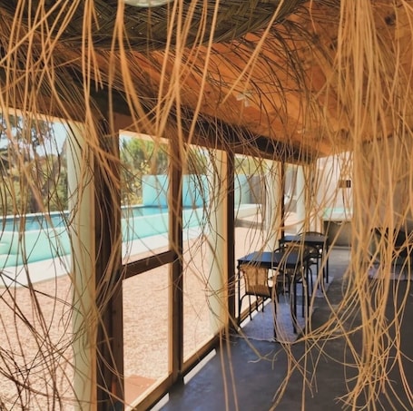 Área de estar. Cabanas de Melides