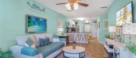 TV, DVD player, offices