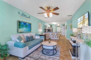 TV, DVD player, offices