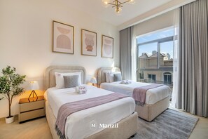 Luxury Apartment, Balcony | Blackout drapes, iron/ironing board, free WiFi