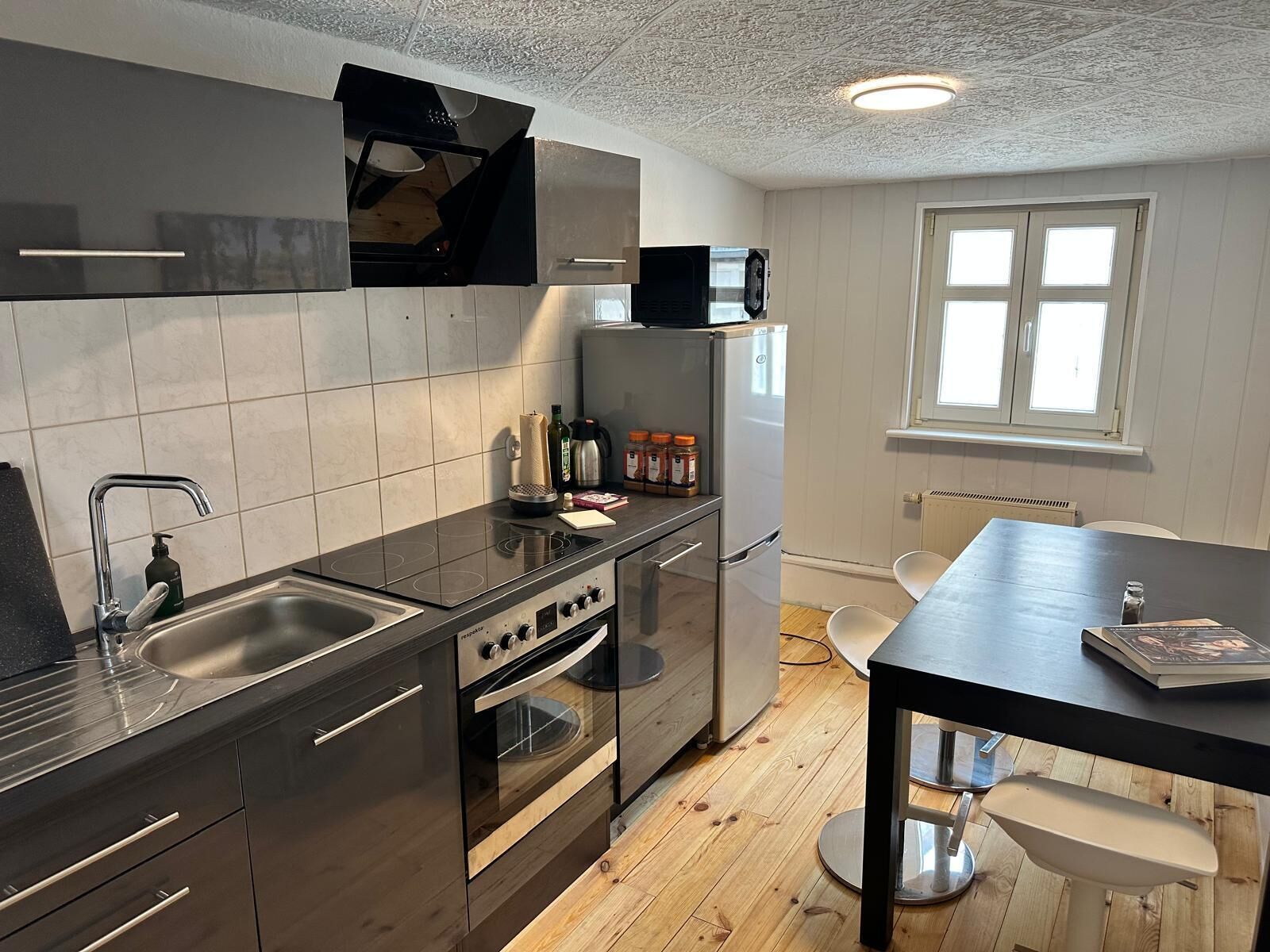 Mikrowelle, Herdplatte, Geschirrspüler