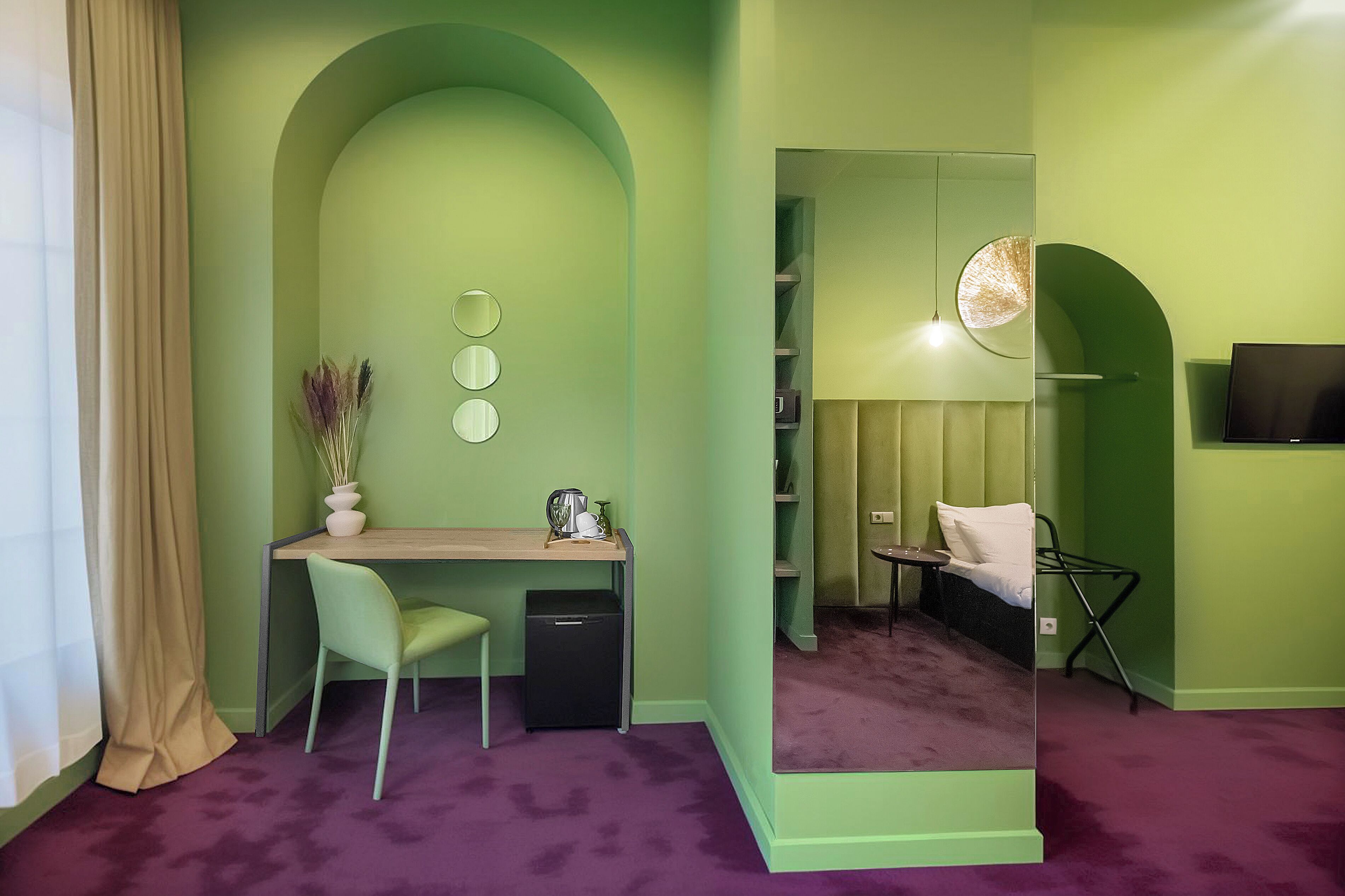 Double Room, City View (1) | In-room safe, desk, laptop workspace, blackout drapes