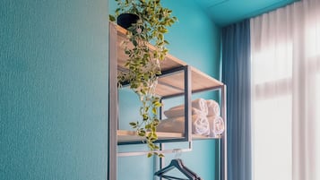 Double Room, Courtyard View | In-room safe, desk, laptop workspace, blackout drapes