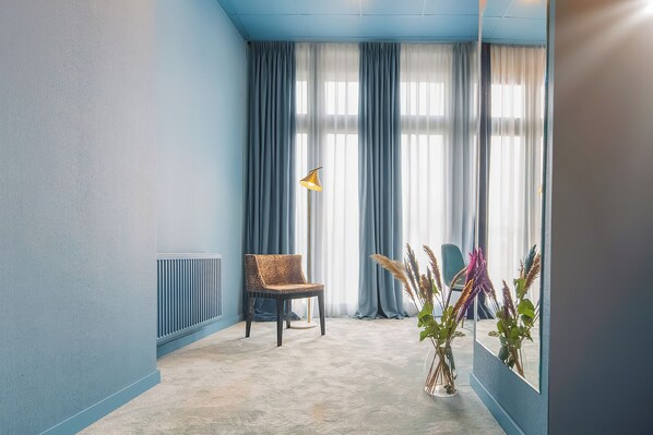 Double Room, Courtyard View (2) | In-room safe, desk, laptop workspace, blackout curtains