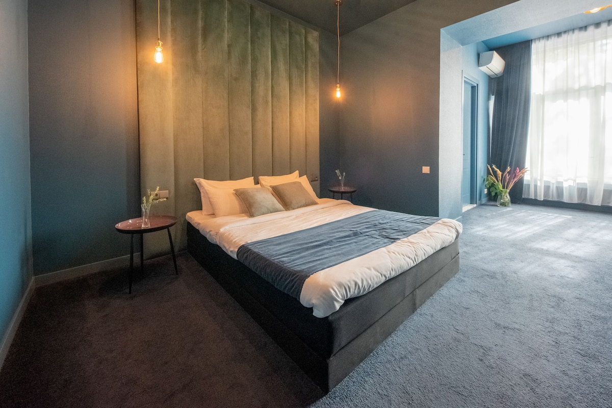 Double Room, City View | In-room safe, desk, laptop workspace, blackout drapes