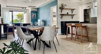 Sandy Feet – Elegance, air conditioning, 2 minutes from Péreybère Beach