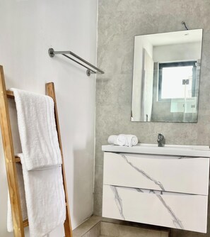 Dusche, Handtücher