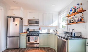 Microwave, oven, stovetop, dishwasher