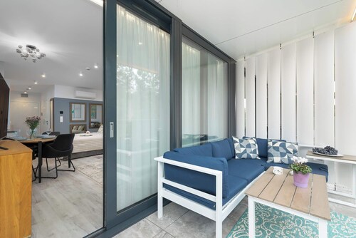 Sea&Lake Mielno | Unique Studio for a Family Holiday by the Sea | Balcony & Park