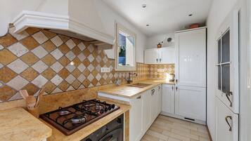 Fridge, oven, stovetop, dishwasher