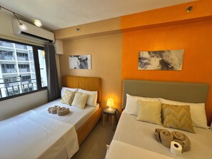 1 bedroom, iron/ironing board, Internet, bed sheets