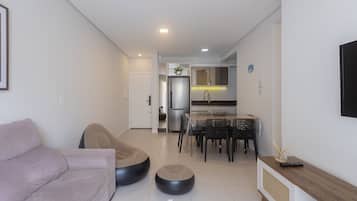 Basic Apartment | Living area | 32-inch Smart TV with digital channels