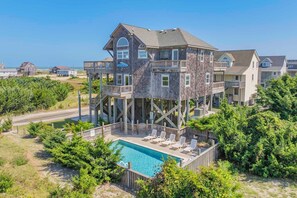 Exterior - Oceanside, Dog-Friendly Home in Rodanthe with Private Pool and Hot Tub (Rodanthe)