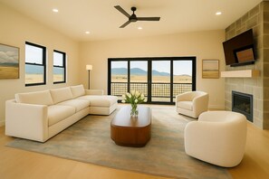 Fireplace, table tennis