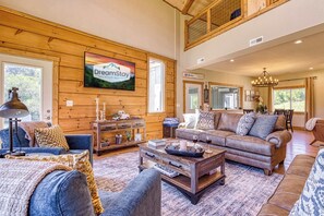 TV, fireplace, video games, books