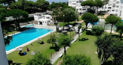 Apartment 'El Portil Pinares' with Shared Pool, Private Terrace and Wi-Fi