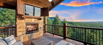 Broken Bow cabin escape | 5BR, spa, game & bunk room, fire pit, outdoor fun, epic views