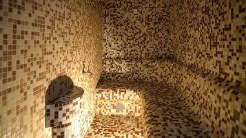 Sauna, hot tub, steam room, body treatments, hydrotherapy
