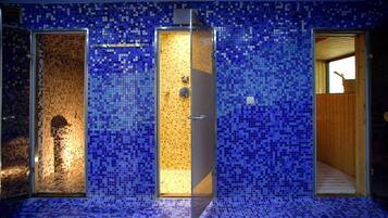 Sauna, hot tub, steam room, body treatments, hydrotherapy