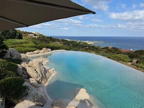 Pool - Villa 'S'Incantu' with Sea View, Wi-Fi and Air Conditioning (Portobello)