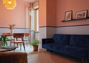 Living area - Arengario Apartment in the historic center of Monza (Monza)