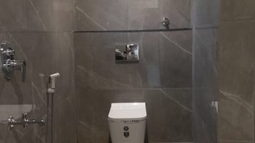 Shower, soap, shampoo