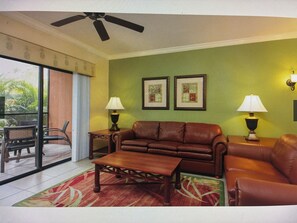 Deluxe Villa, Garden View | Ruang tamu | Pendiangan 