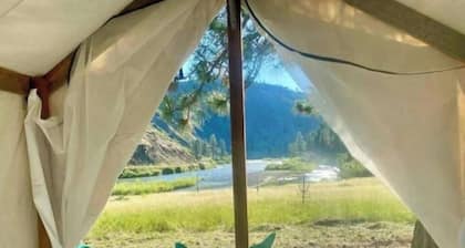 Elderberry tent, Lewis tent, The Ponderosa Tent & Clarke Tent