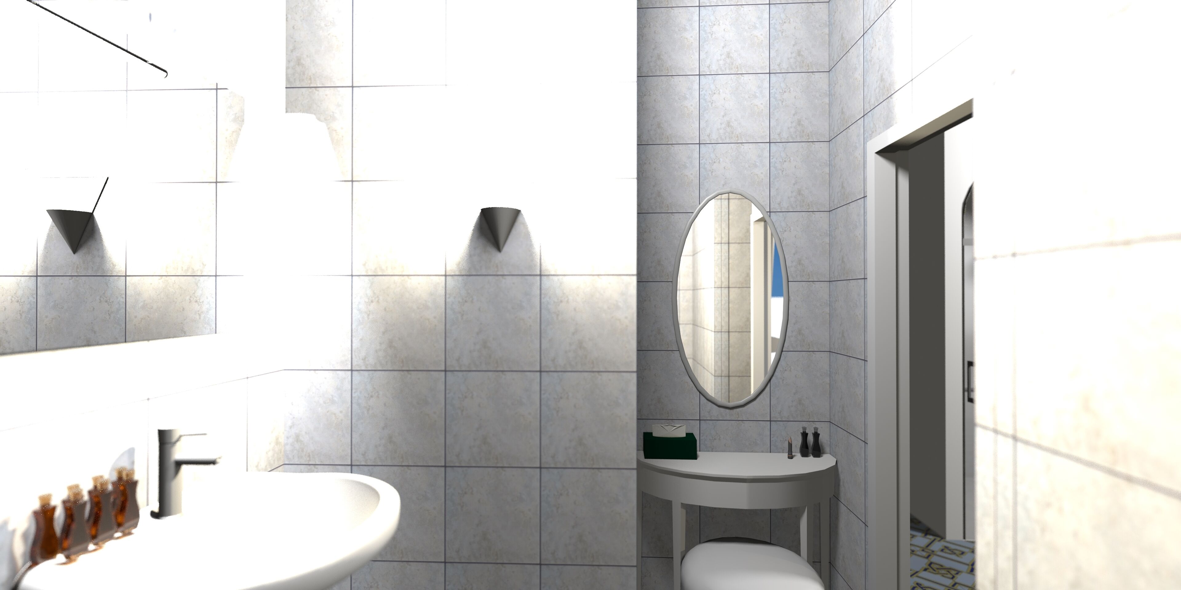 Quarto superior, ar-condicionado, vista para a cidade | Banheiro | Produtos de toalete grátis, secador de cabelo, toalhas de banho 