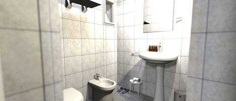 Superior-værelse - aircondition - byudsigt | Badeværelse | Gratis toiletartikler, hårtørrer, håndklæder, Sæbe