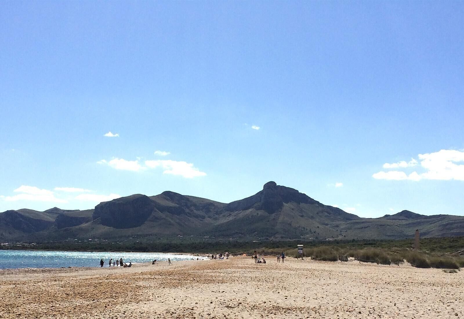 Aan het strand