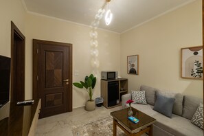 Deluxe Studio, City View | Living area - Welhome Stays (New Cairo)