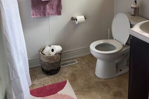 Towels, soap, toilet paper