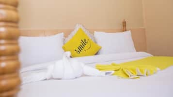 Free WiFi, bed sheets