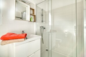Shower, hair dryer