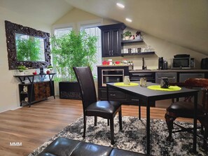 Dining - Beautiful LOFT SUIT, Private Guest House located in Hamlet of Mirror. (Mirror)