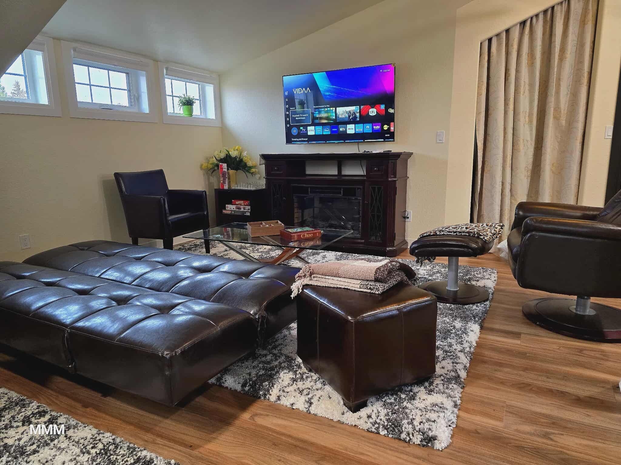 Televisión, chimenea