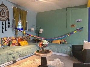 1 bedroom, iron/ironing board, internet, bed sheets