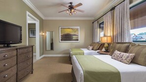 4 bedrooms, iron/ironing board, WiFi, bed sheets