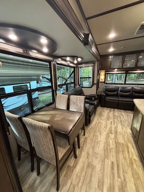 Interior - Luxe All-Season Solitude 5th Wheel at Northern Nights Campground, Higgins Lake (Roscommon)