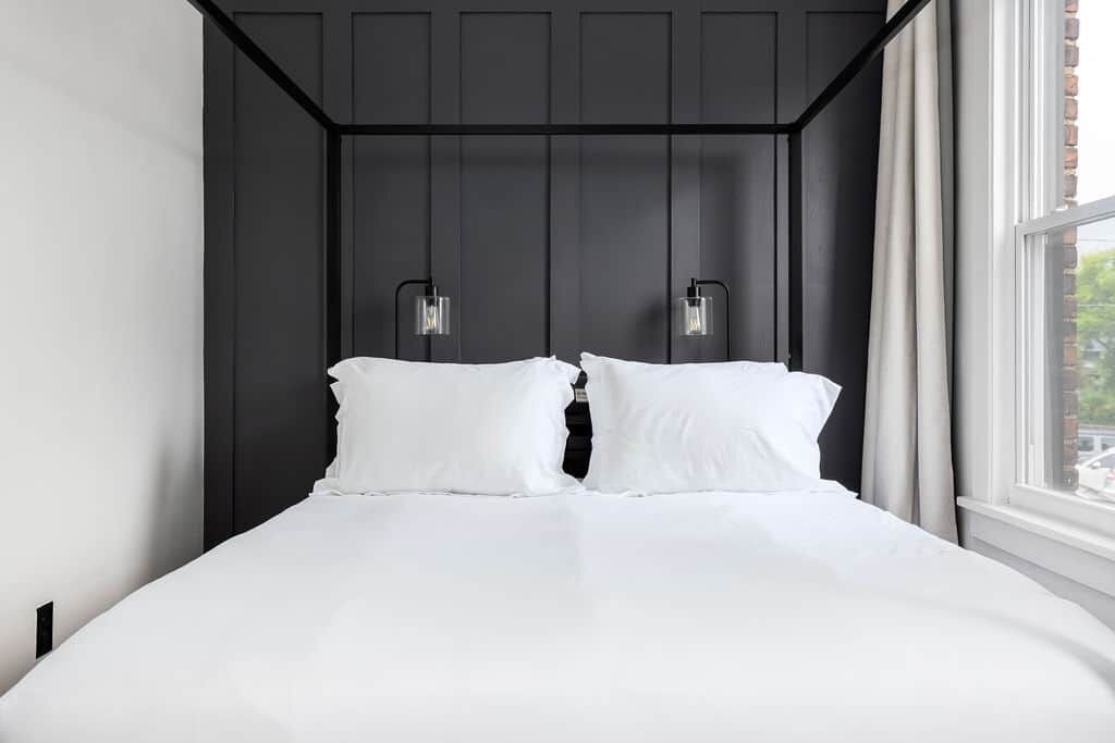 1 bedroom, desk, iron/ironing board, travel crib