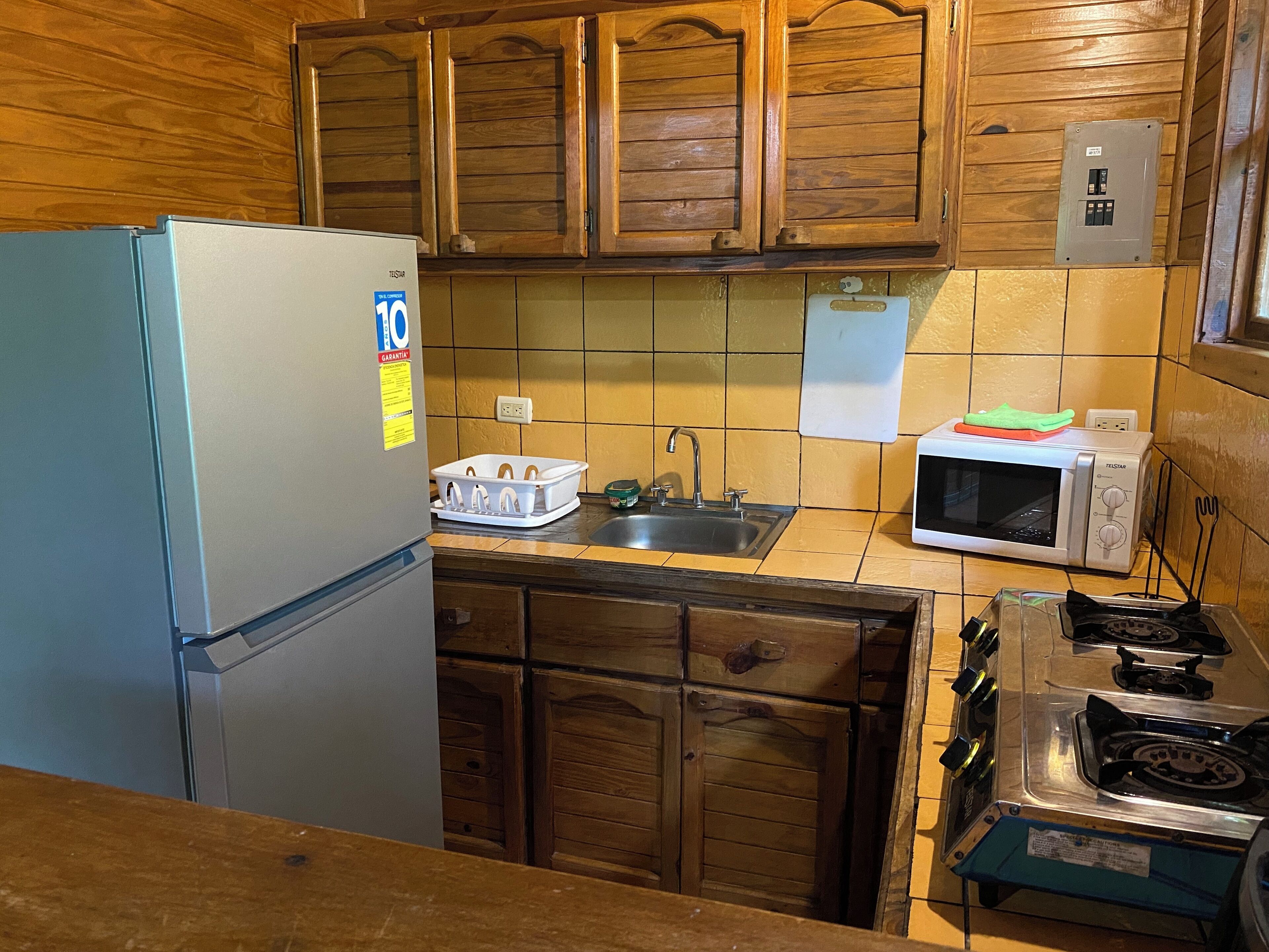 Microwave, oven, stovetop, toaster