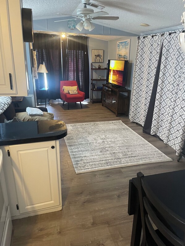 TV, fireplace - Resort Style Living 55+ Golf Community near Orlando (Davenport)