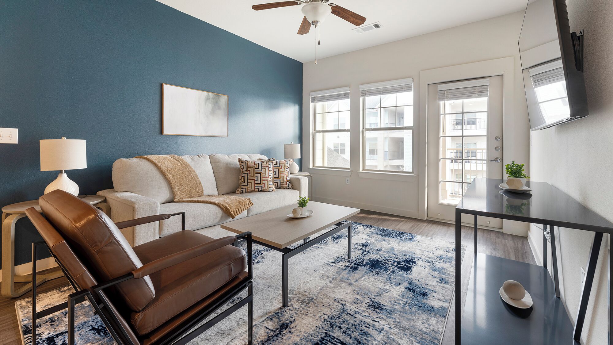 Apartment, 2 Bedrooms | Living area | TV