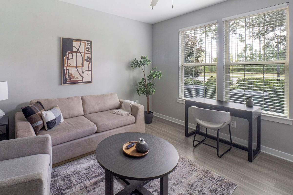 Apartment, 1 Bedroom | Living area | TV