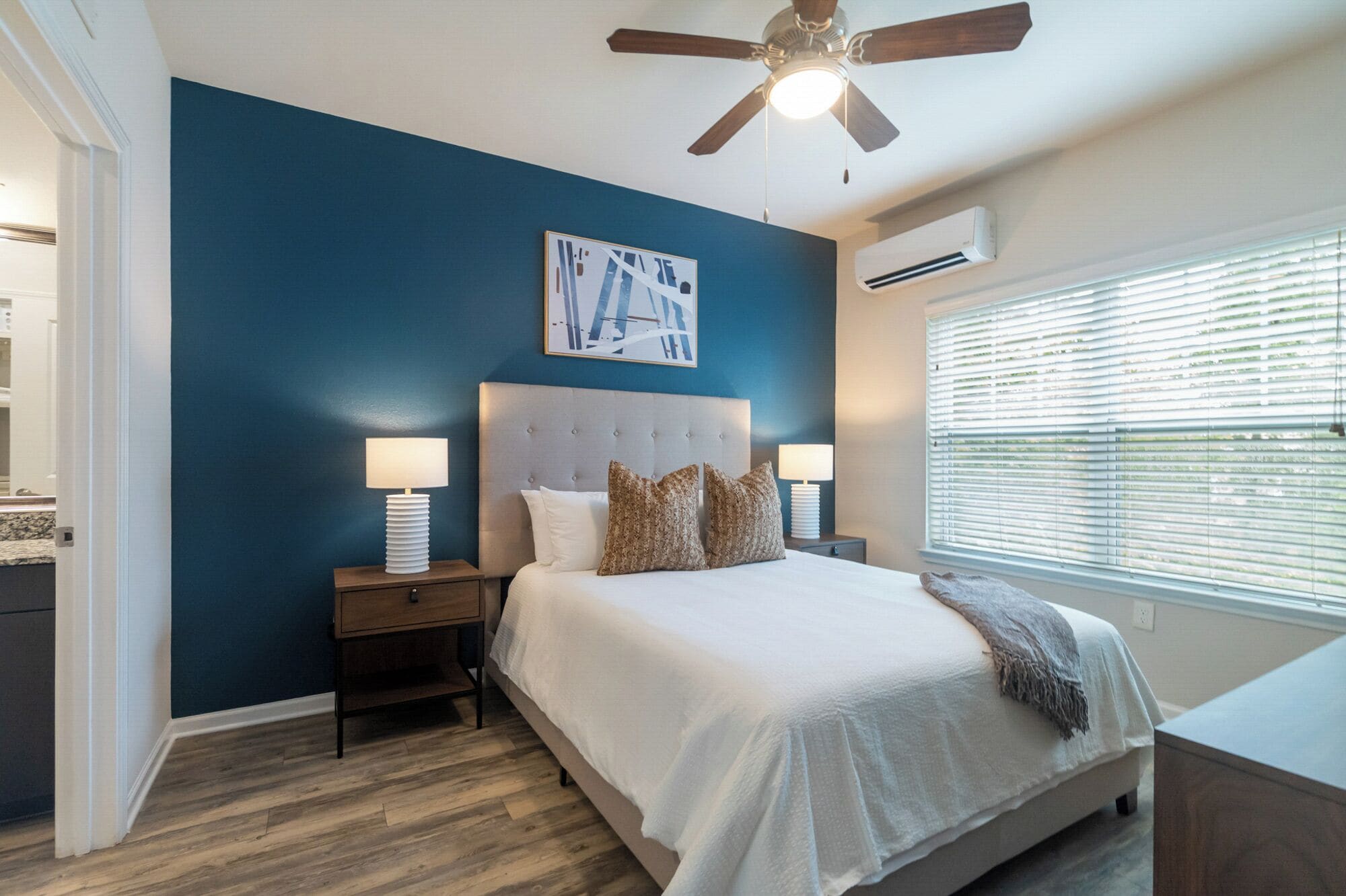 Individually decorated, individually furnished, iron/ironing board