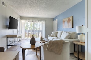 Apartment, 2 Bedrooms | Living area | TV